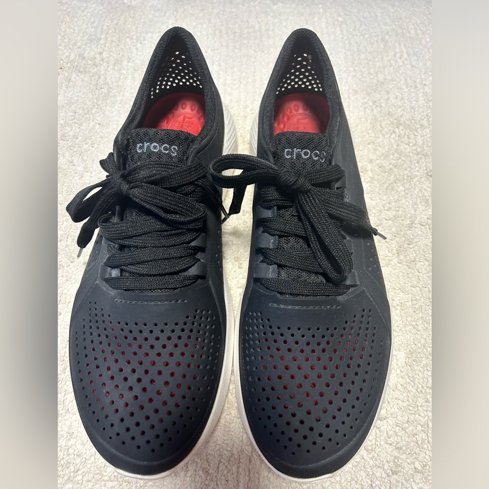 Crocs LiteRide Pacer Women’s Size 11 Black Sneakers Comfort Shoes